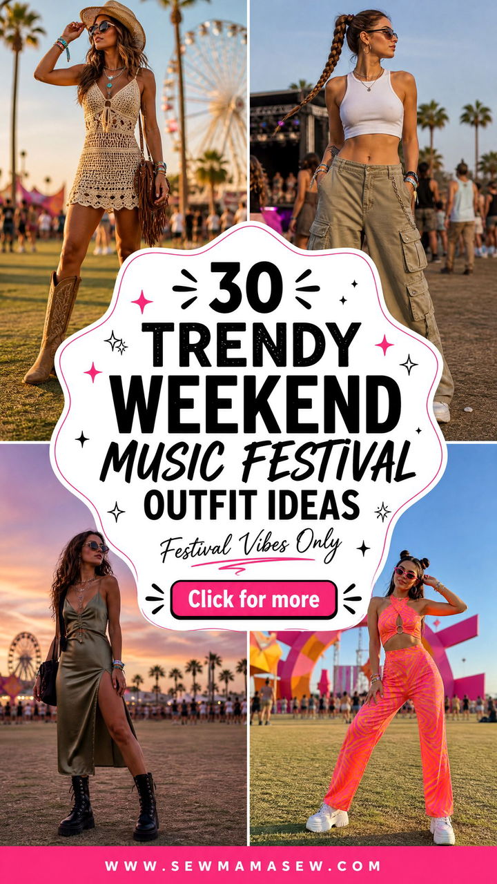 30 Trendy Weekend Music Festival Outfit Ideas - 30 Trendy Weekend Music Festival Outfit Ideas