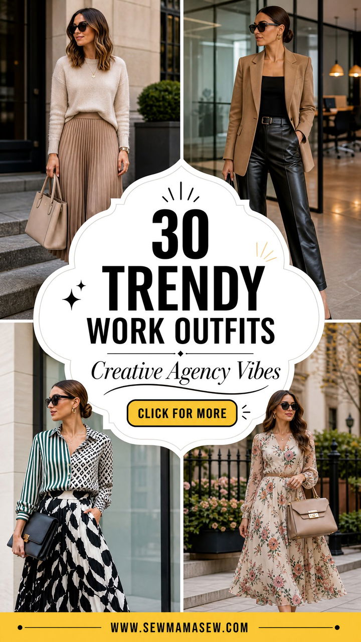 30 Trendy Work Outfits for Creative Agency Vibes - 30 Trendy Work Outfits for Creative Agency Vibes
