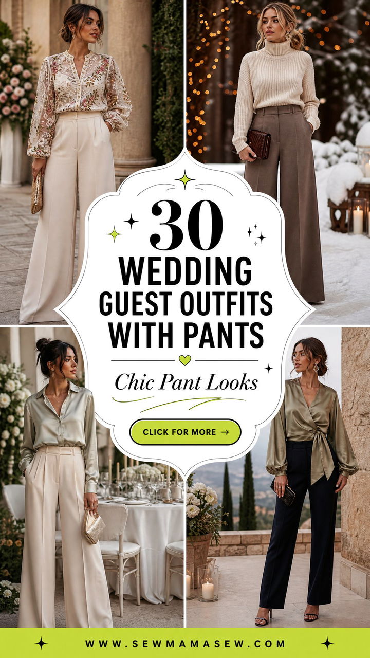 30 Wedding Guest Outfits With Pants Chic Ideas - 30 Wedding Guest Outfits With Pants: Chic Ideas