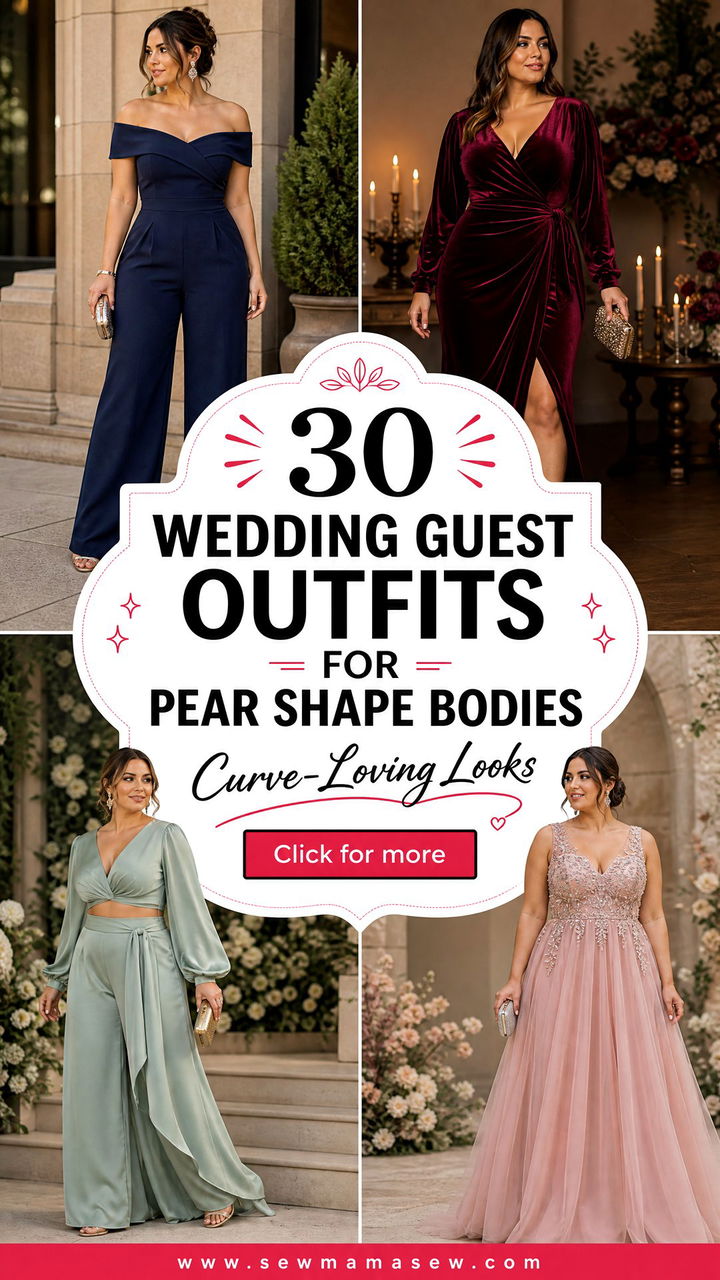 30 Wedding Guest Outfits for Pear Shape Bodies - 30 Wedding Guest Outfits for Pear Shape Bodies