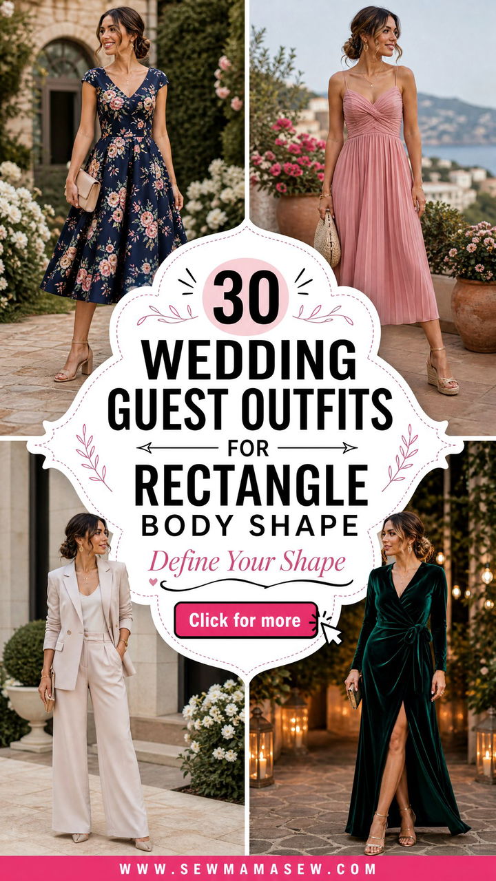 30 Wedding Guest Outfits for Rectangle Body Shape - 30 Wedding Guest Outfits for Rectangle Body Shape