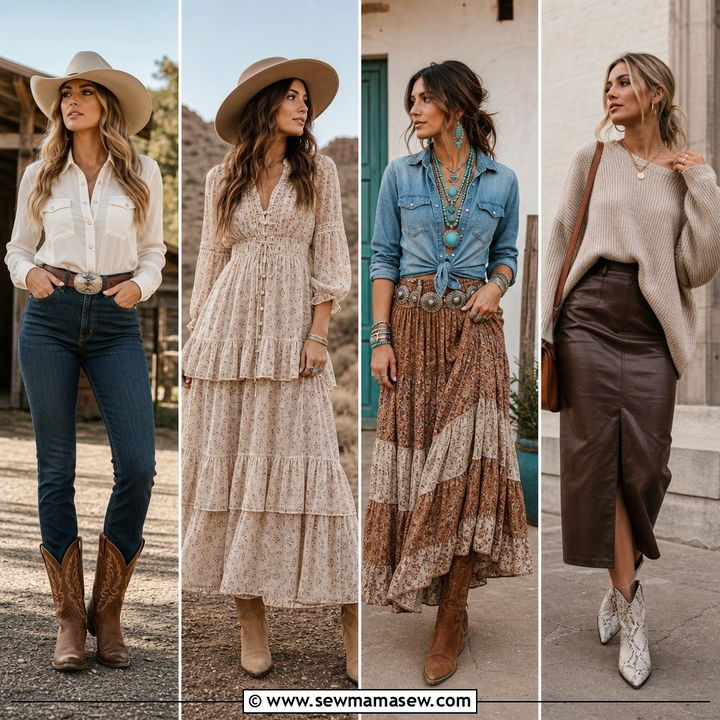 30 Western Outfit Ideas for Women Over 40 to Rock