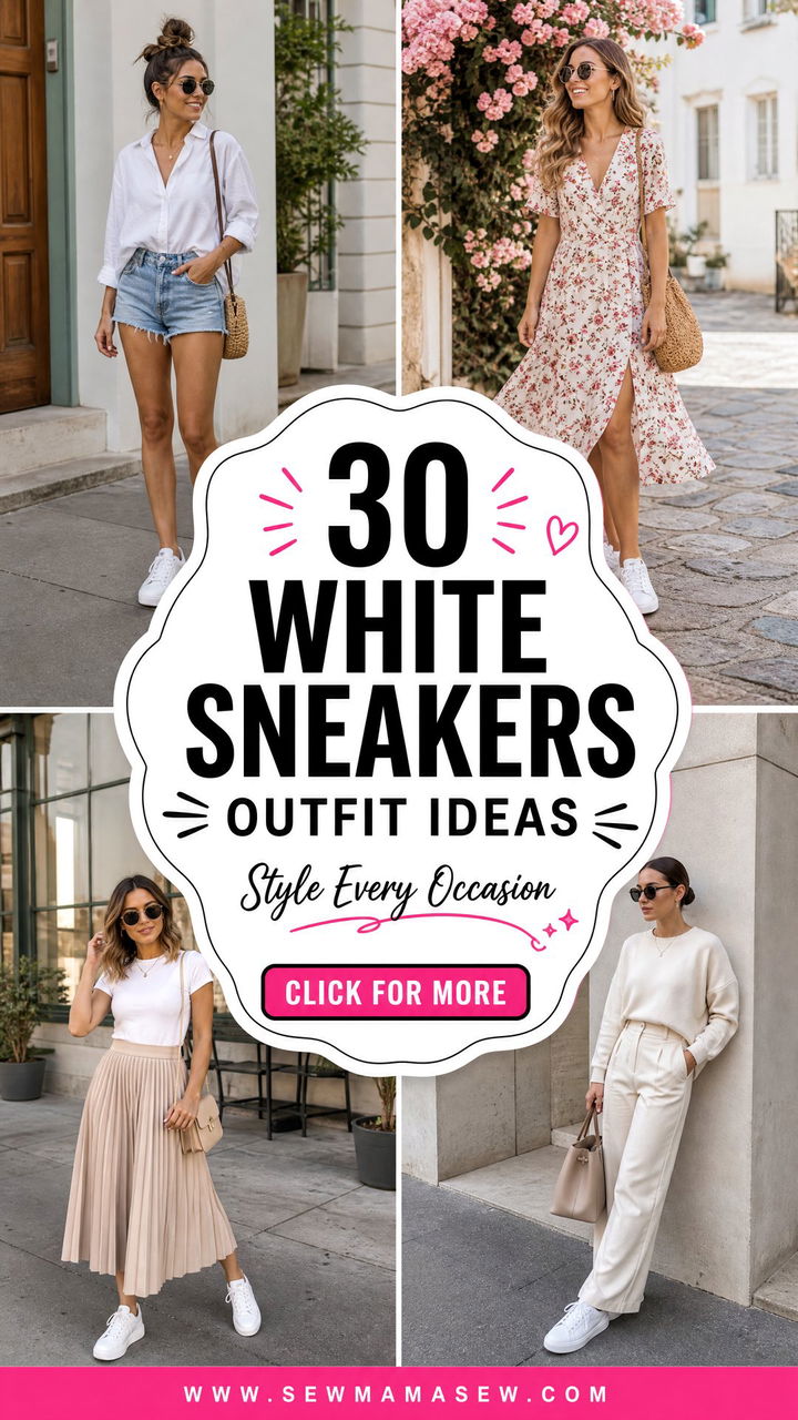 30 White Sneakers Outfit Ideas for Every Occasion - 30 White Sneakers Outfit Ideas for Every Occasion