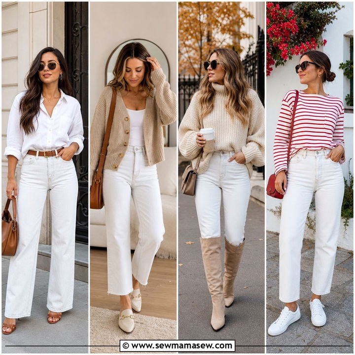 30 White Wash Jeans Outfit Ideas for Chic Style