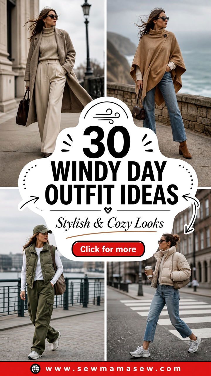 30 Windy Day Outfit Ideas to Stay Stylish and Cozy - 30 Windy Day Outfit Ideas to Stay Stylish & Cozy