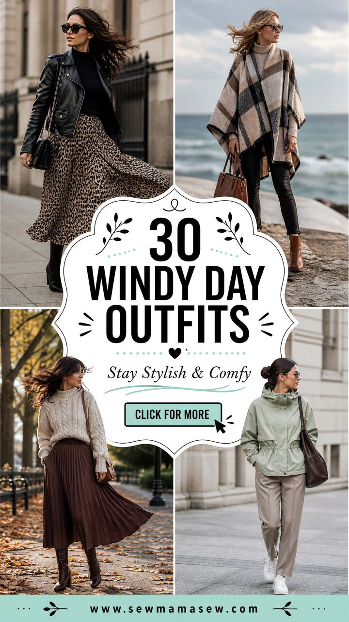 30 Windy Day Outfits to Stay Stylish and Comfy - 30 Windy Day Outfits to Stay Stylish & Comfy