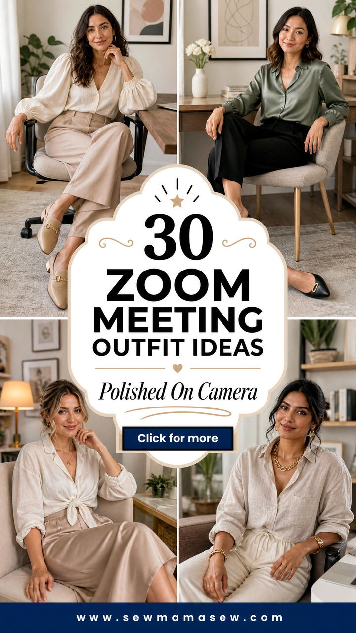 30 Zoom Meeting Outfit Ideas to Look Polished on Camera - 30 Zoom Meeting Outfit Ideas to Look Polished on Camera