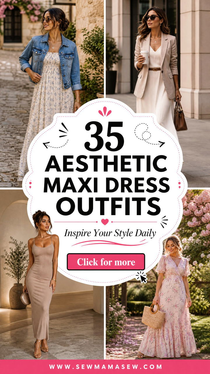 35 Aesthetic Maxi Dress Outfits to Inspire Your Style - 35 Aesthetic Maxi Dress Outfits to Inspire Your Style