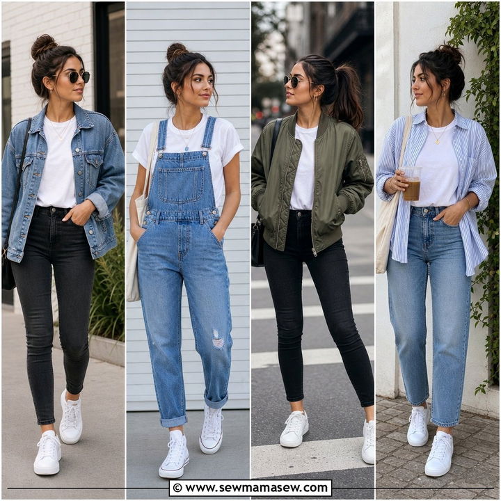 35 Basic T-Shirt Outfit Ideas for Women: Chic Looks