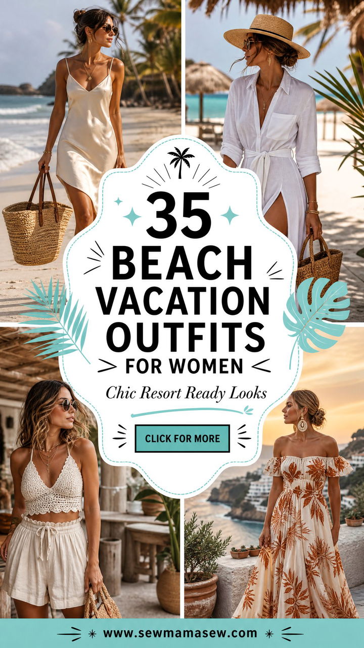 35 Beach Vacation Outfits for Women Chic Resort Looks - 35 Beach Vacation Outfits for Women: Chic Resort Looks