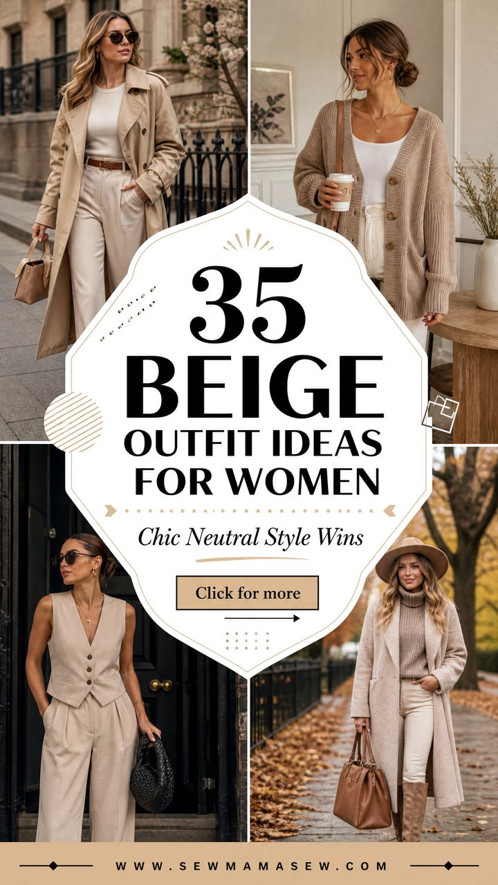 35 Beige Outfit Ideas for Women Chic Neutral Looks - 35 Beige Outfit Ideas for Women: Chic Neutral Looks