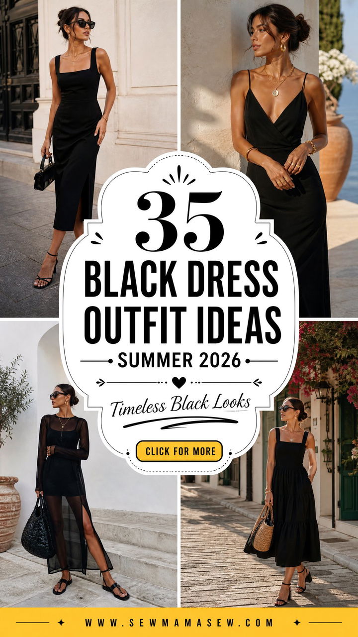 35 Black Dress Outfit Ideas Summer 2026 to Try Now - 35 Black Dress Outfit Ideas Summer 2026 to Try Now