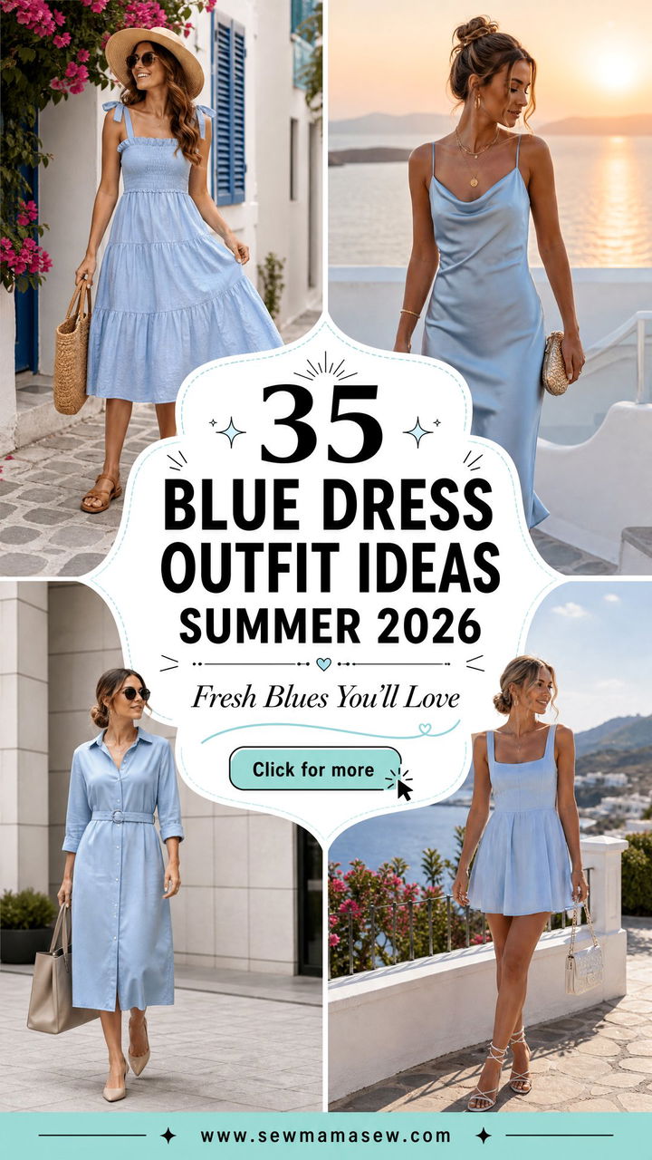 35 Blue Dress Outfit Ideas Summer 2026 Youll Love - 35 Blue Dress Outfit Ideas Summer 2026 You'll Love