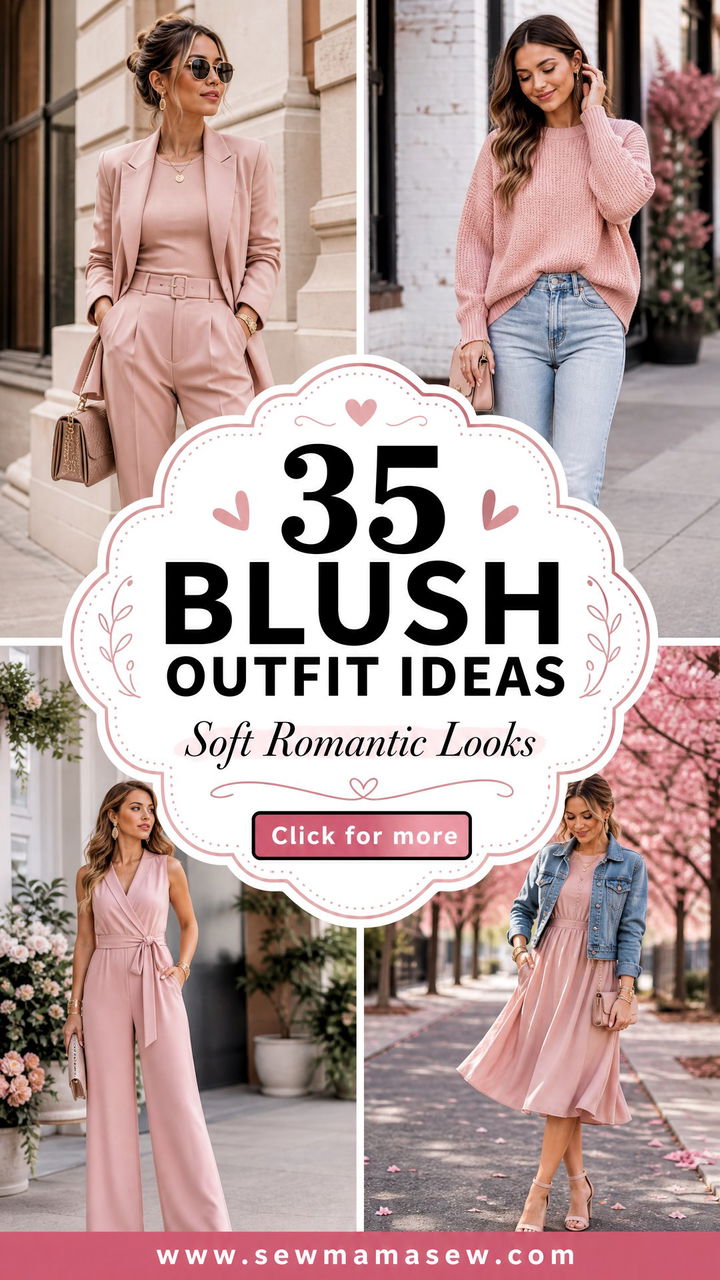 35 Blush Outfit Ideas for a Soft Romantic Look - 35 Blush Outfit Ideas for a Soft, Romantic Look