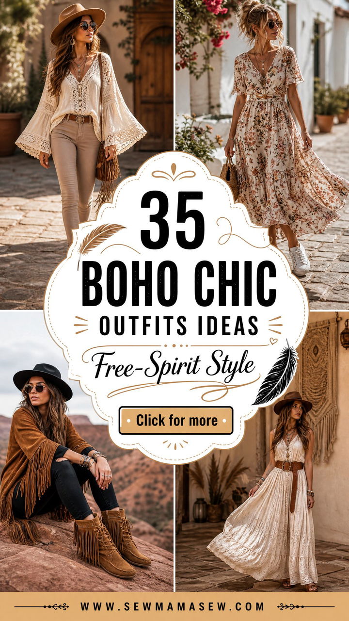 35 Boho Chic Outfits Ideas for an Effortless Vibe - 35 Boho Chic Outfits Ideas for an Effortless Vibe