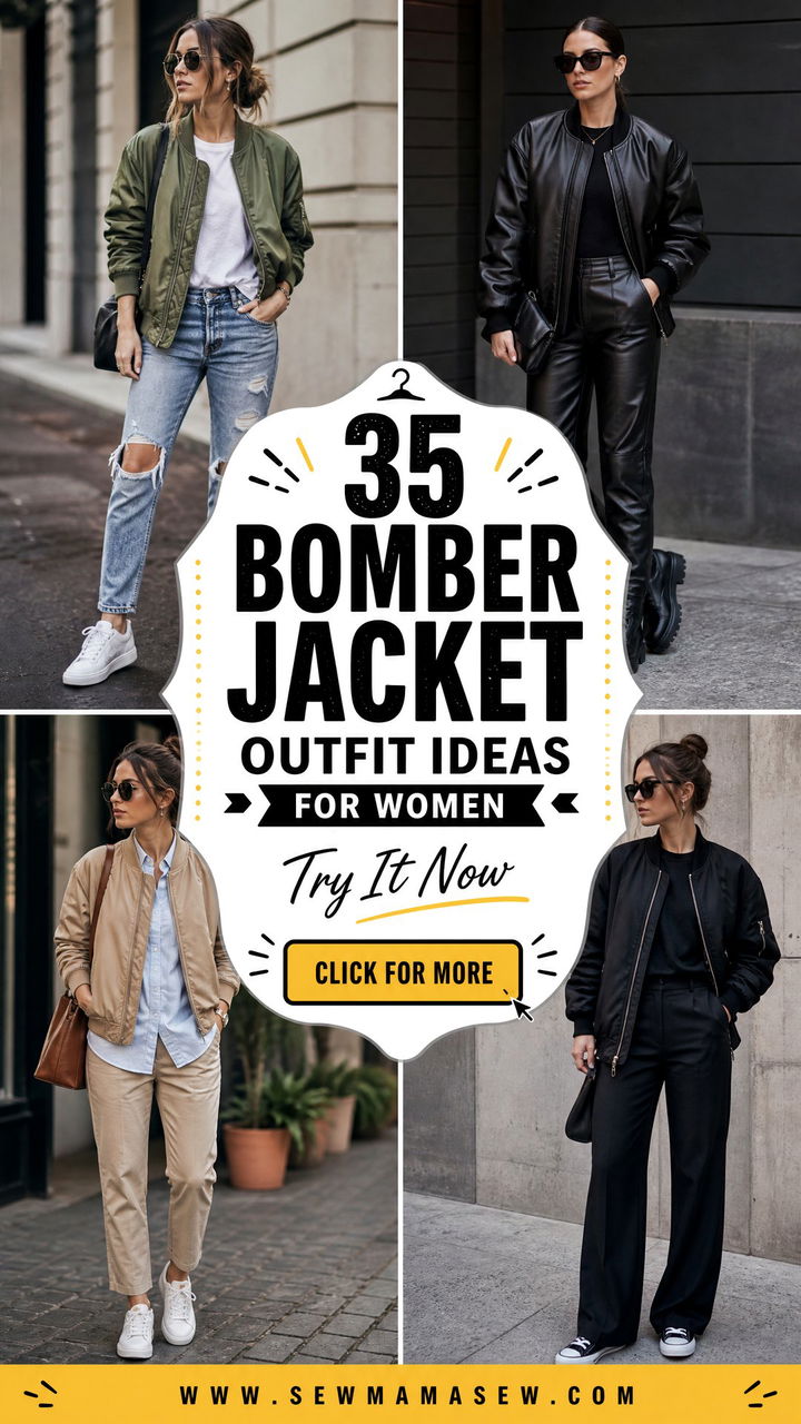 35 Bomber Jacket Outfit Ideas for Women to Try Now - 35 Bomber Jacket Outfit Ideas for Women to Try Now