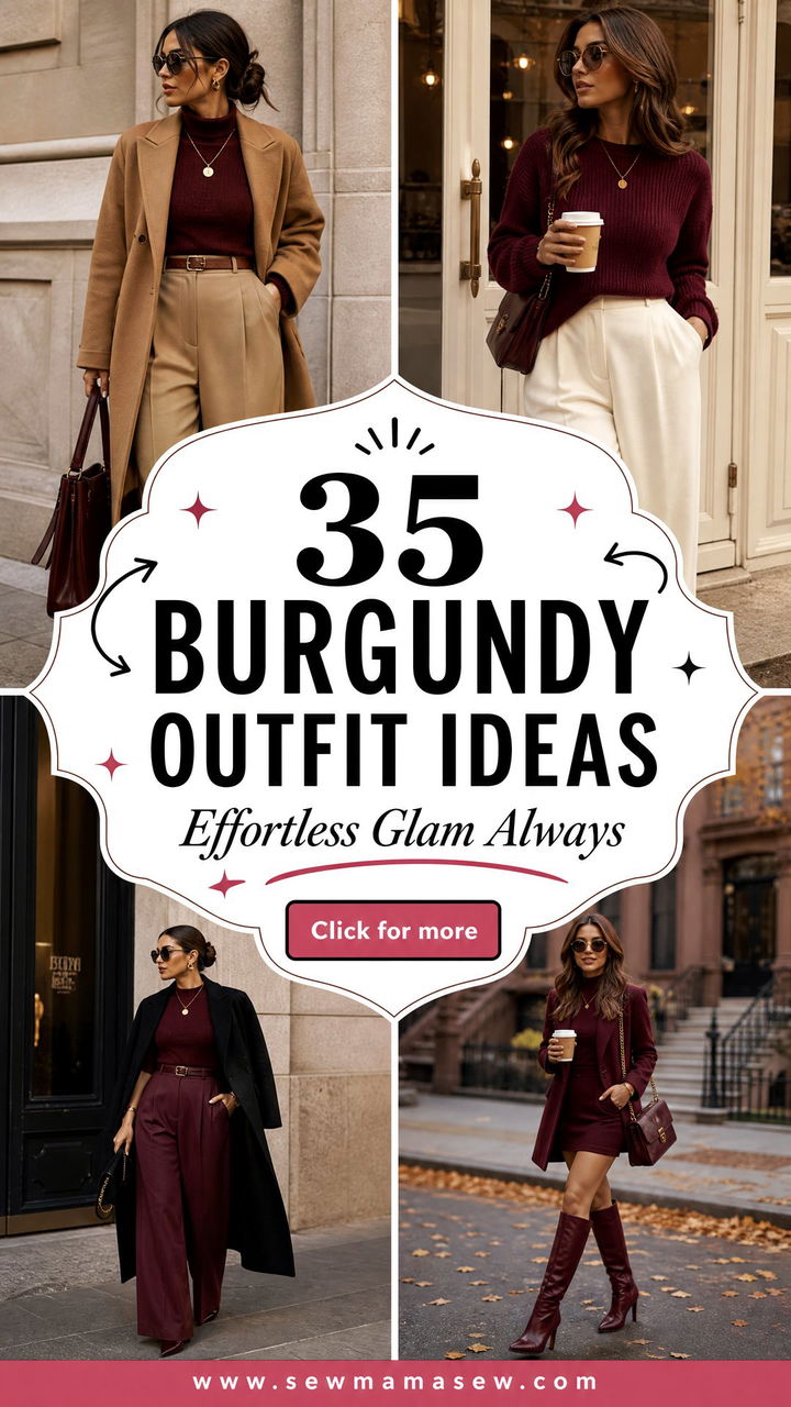 35 Burgundy Outfit Ideas for Effortless Glam - 35 Burgundy Outfit Ideas for Effortless Glam