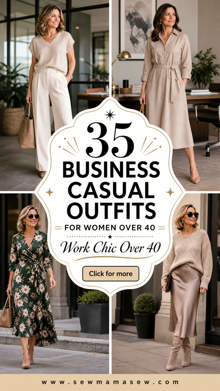 35 Business Casual Outfits for Women Over 40 - 35 Business Casual Outfits for Women Over 40