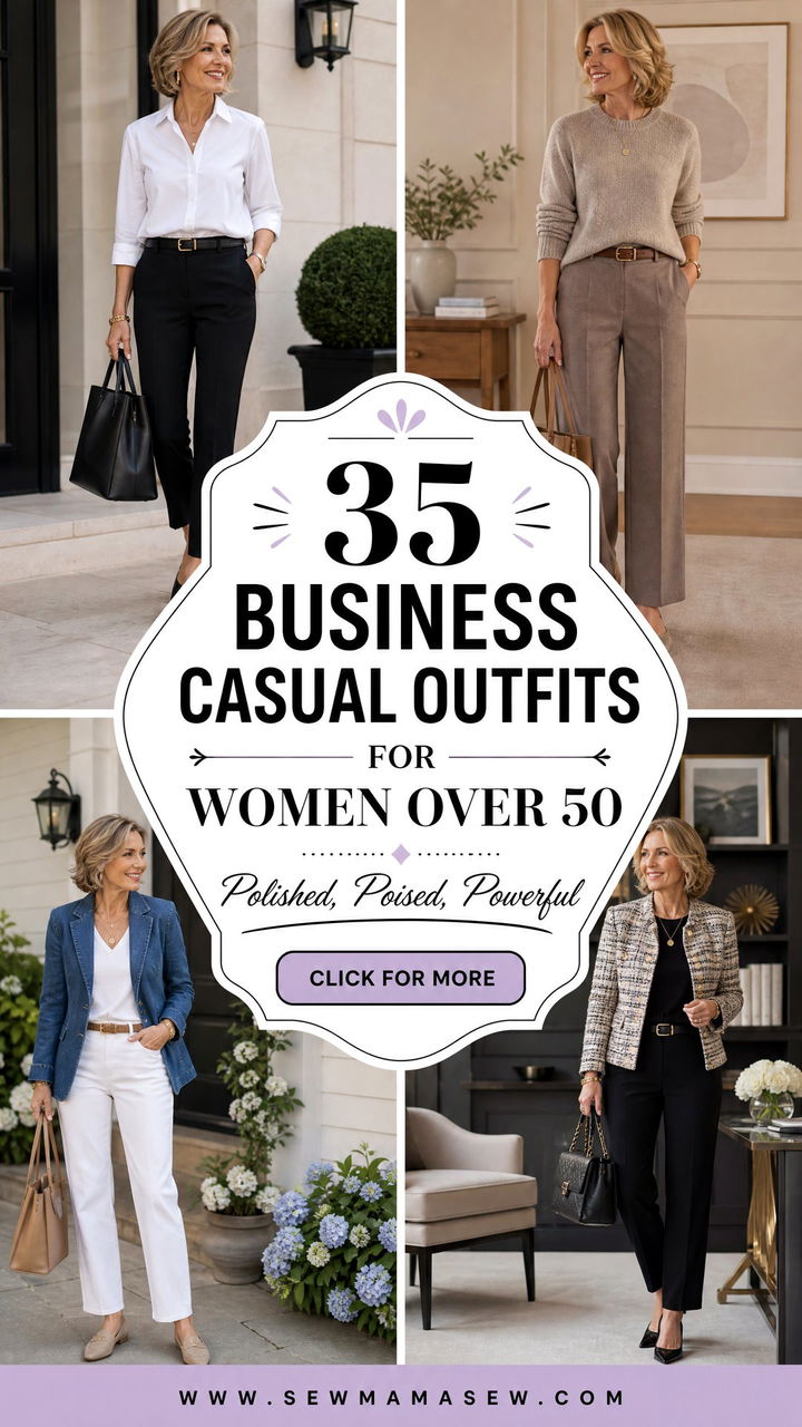 35 Business Casual Outfits for Women Over 50 - 35 Business Casual Outfits for Women Over 50