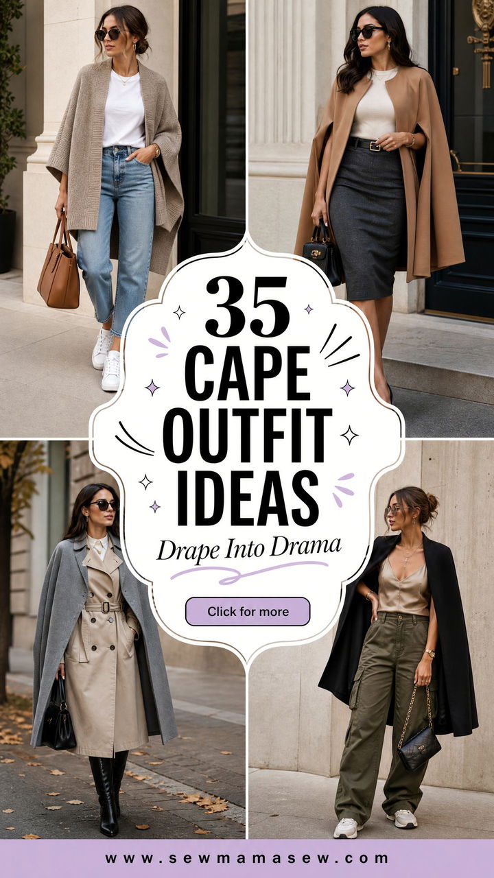 35 Cape Outfit Ideas to Elevate Your Wardrobe - 35 Cape Outfit Ideas to Elevate Your Wardrobe