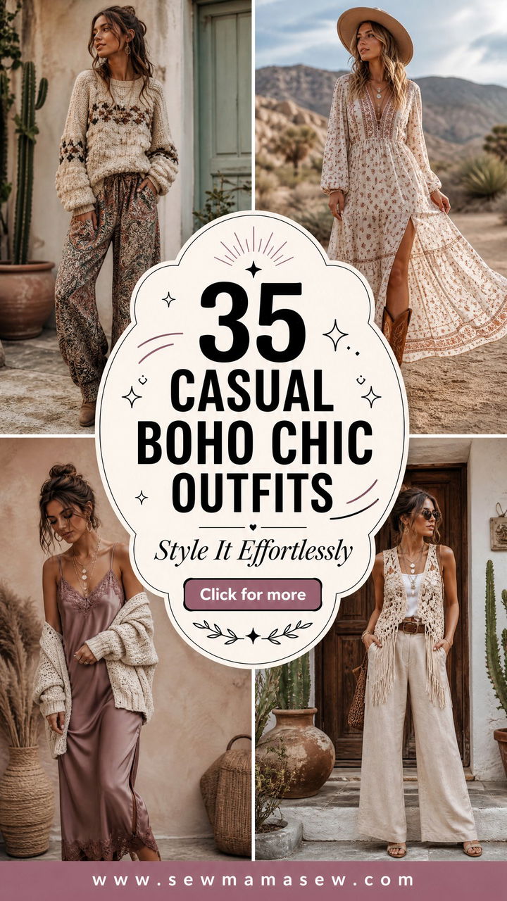 35 Casual Boho Chic Outfits for Effortless Style - 35 Casual Boho Chic Outfits for Effortless Style