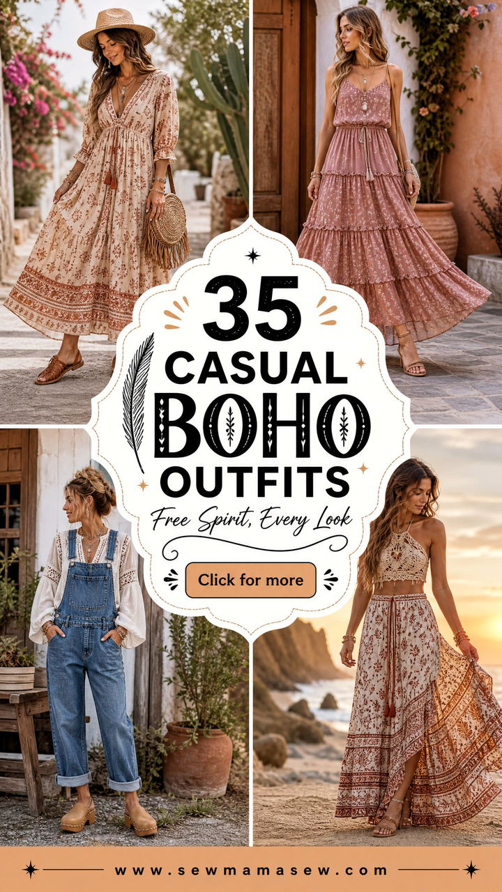 35 Casual Boho Outfits for Effortless Everyday Style - 35 Casual Boho Outfits for Effortless Everyday Style