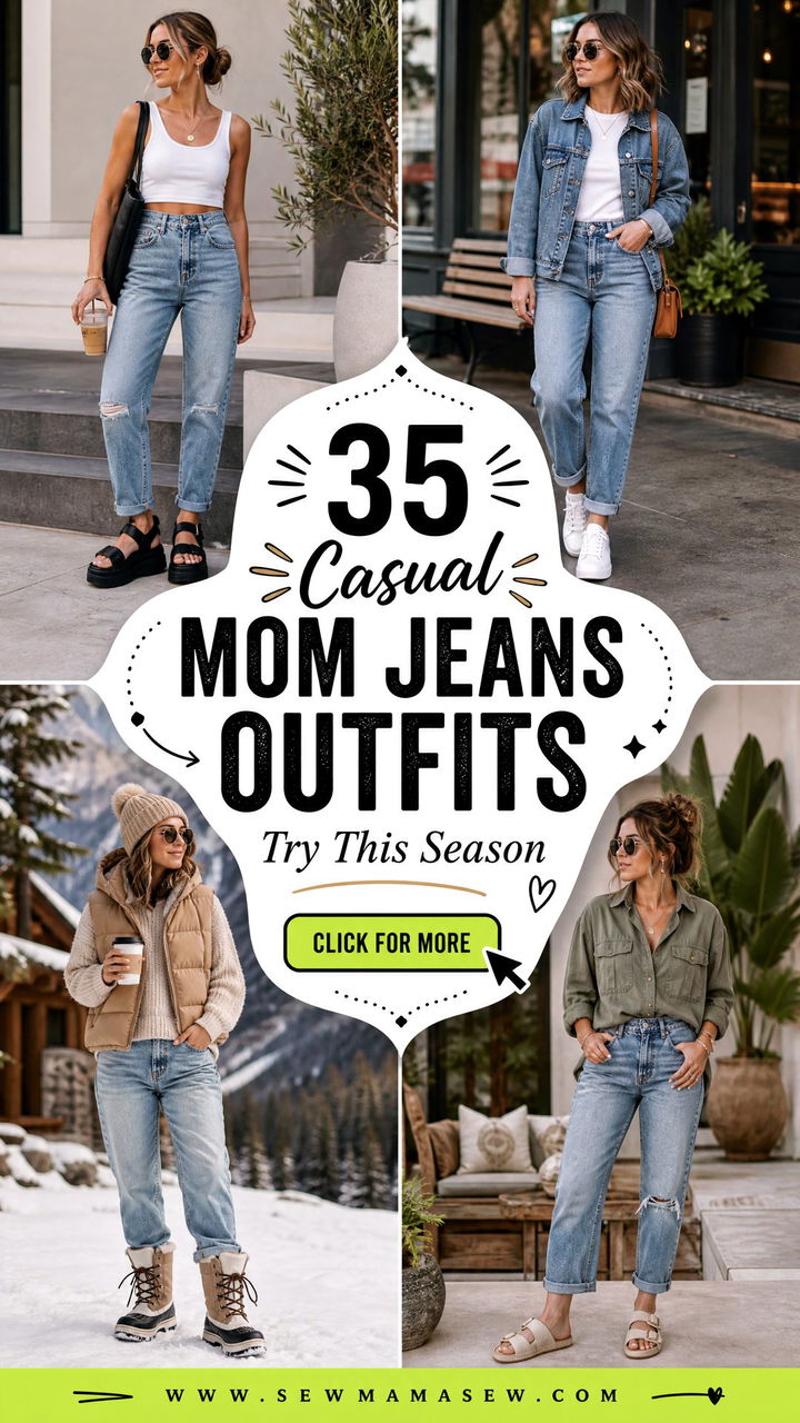 35 Casual Mom Jeans Outfits to Try This Season - 35 Casual Mom Jeans Outfits to Try This Season
