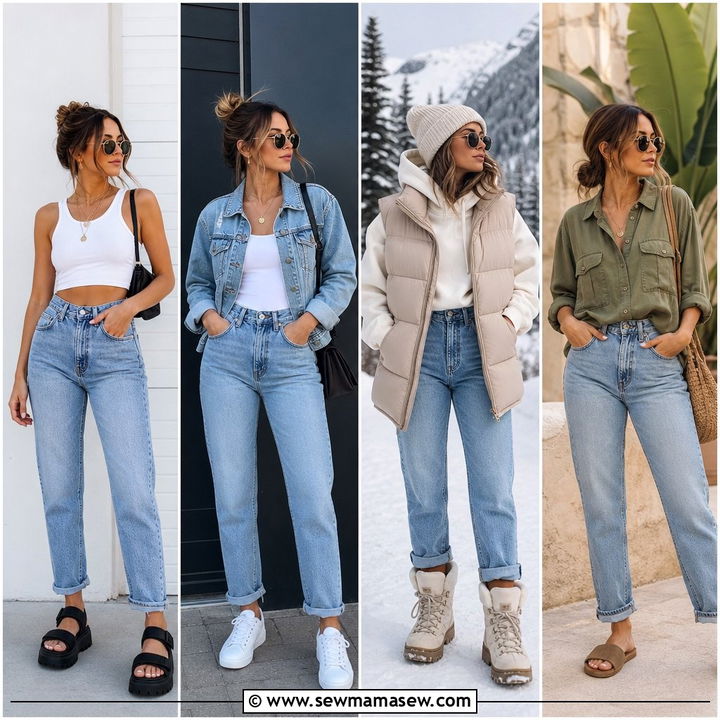 35 Casual Mom Jeans Outfits to Try This Season