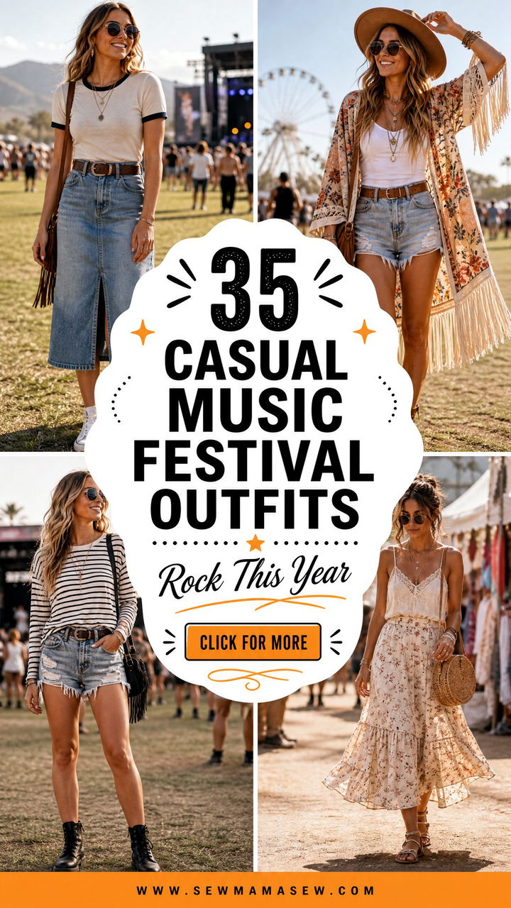 35 Casual Music Festival Outfits to Rock This Year - 35 Casual Music Festival Outfits to Rock This Year