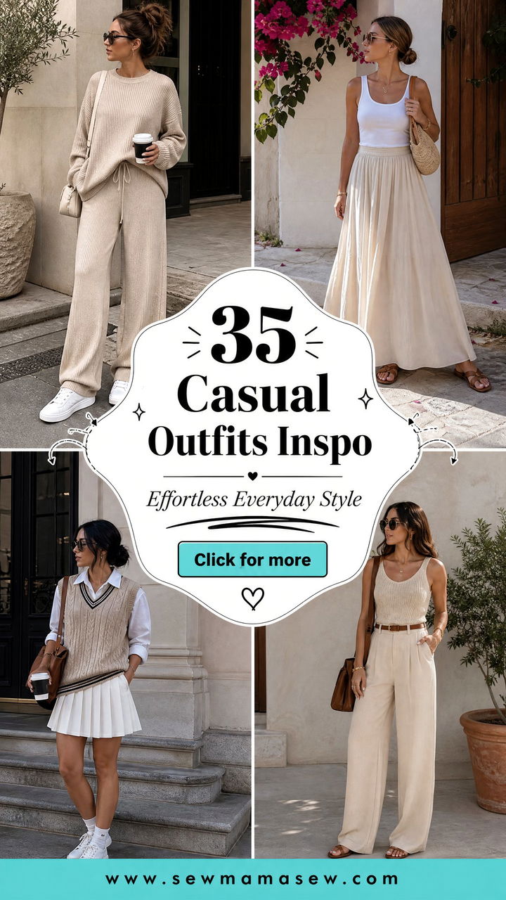 35 Casual Outfits Inspo for Effortless Everyday Style - 35 Casual Outfits Inspo for Effortless Everyday Style