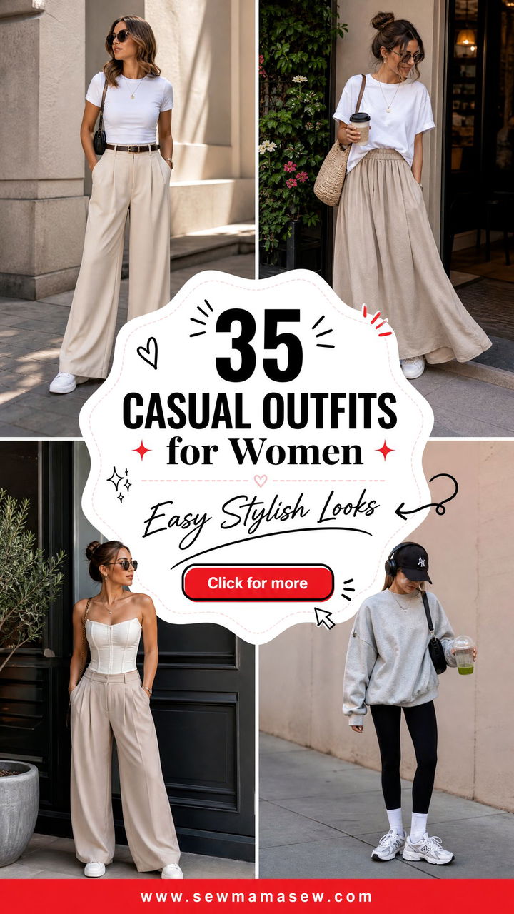 35 Casual Outfits for Women Easy and Stylish Looks - 35 Casual Outfits for Women: Easy & Stylish Looks