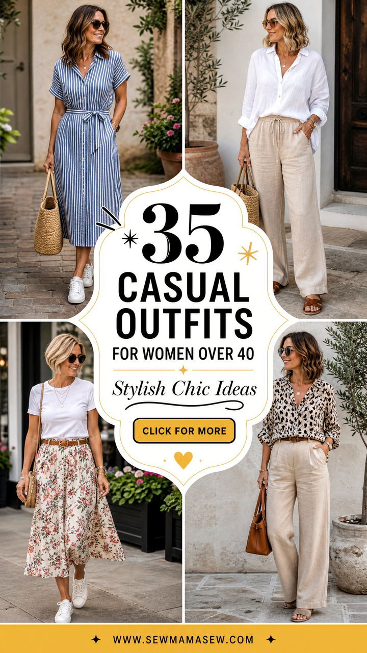 35 Casual Outfits for Women Over 40 Stylish Ideas - 35 Casual Outfits for Women Over 40: Stylish Ideas