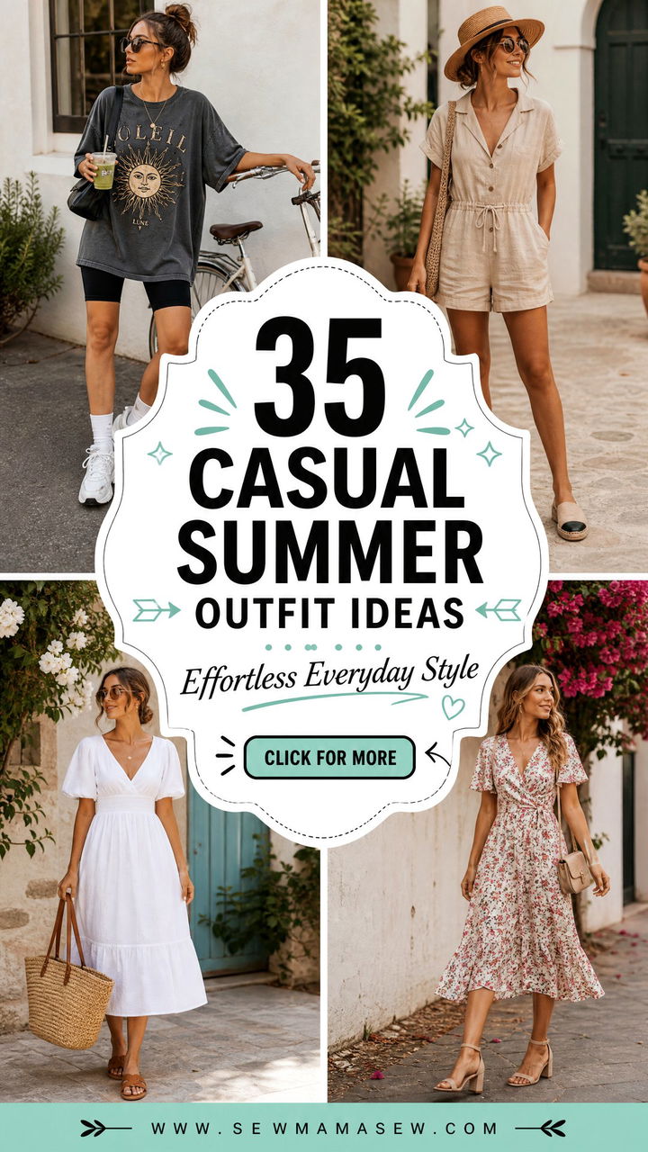 35 Casual Summer Outfit Ideas for Effortless Everyday Style - 35 Casual Summer Outfit Ideas for Effortless Everyday Style