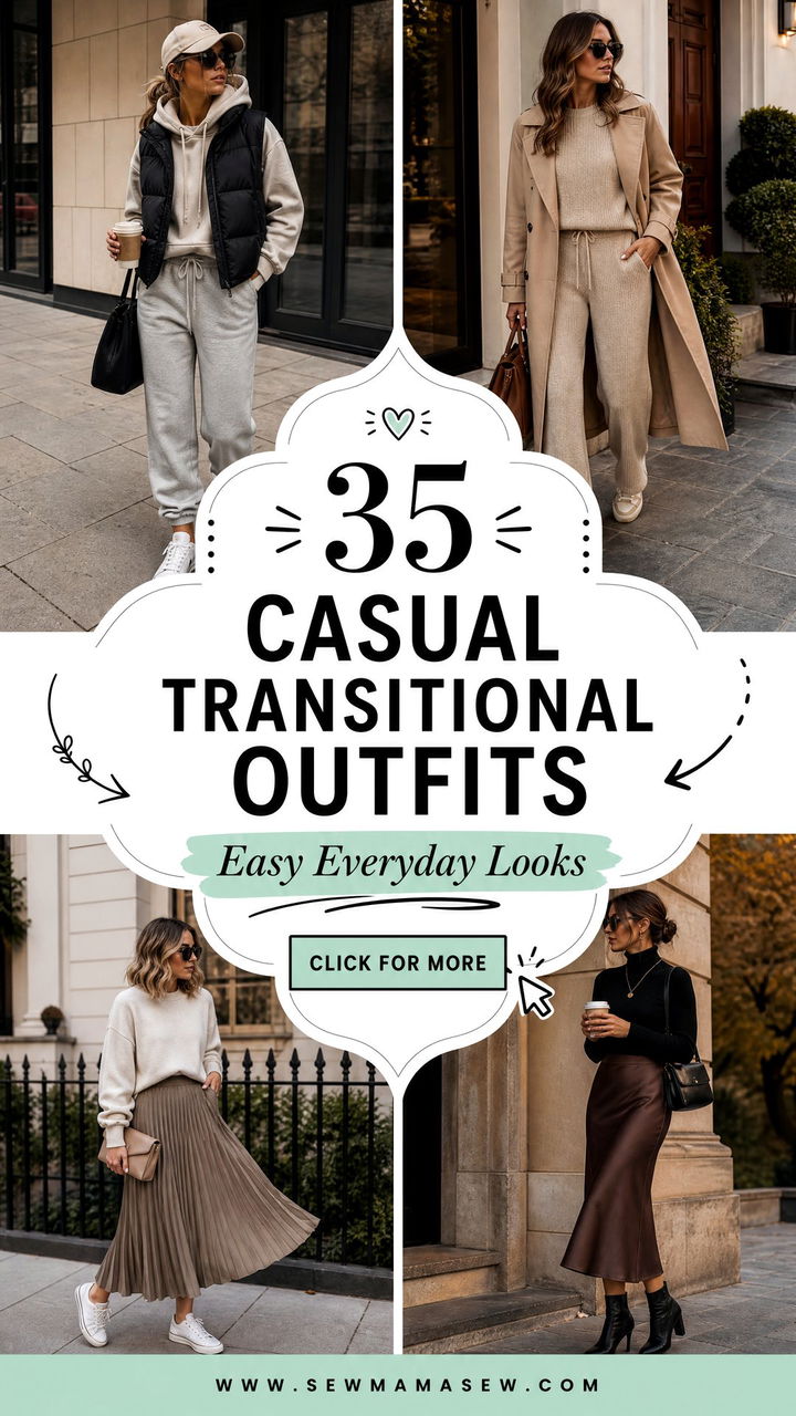 35 Casual Transitional Outfits for Everyday Style - 35 Casual Transitional Outfits for Everyday Style