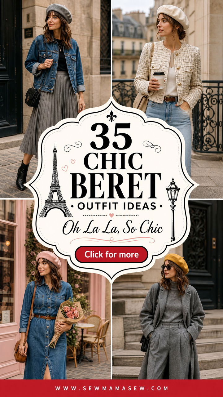 35 Chic Beret Outfit Ideas for a Parisian Vibe - 35 Chic Beret Outfit Ideas for a Parisian Vibe