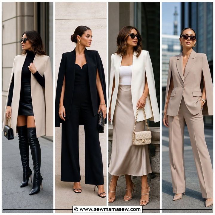 35 Chic Cape Coat Outfit Ideas for Cool Weather