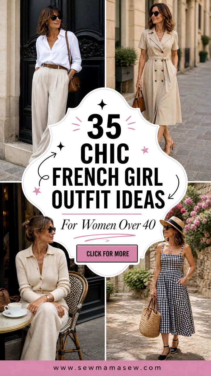35 Chic French Girl Outfit Ideas for Women Over 40 - 35 Chic French Girl Outfit Ideas for Women Over 40