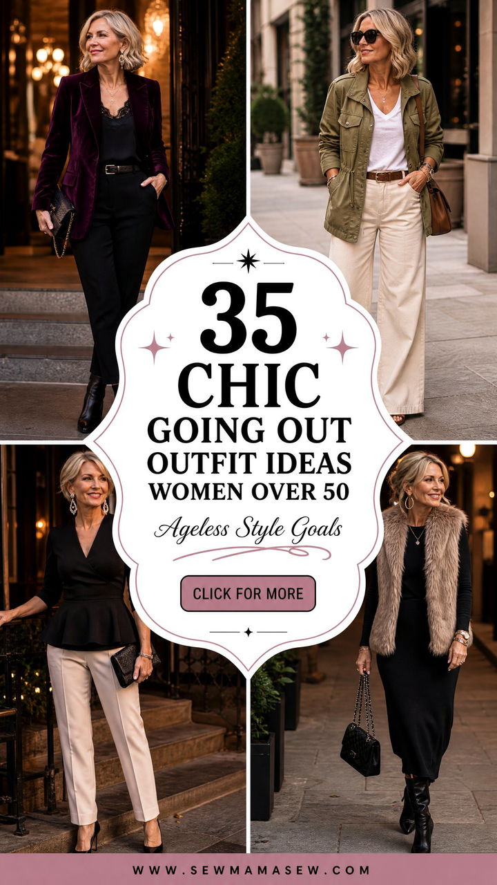 35 Chic Going Out Outfit Ideas Women Over 50 Will Love - 35 Chic Going Out Outfit Ideas Women Over 50 Will Love