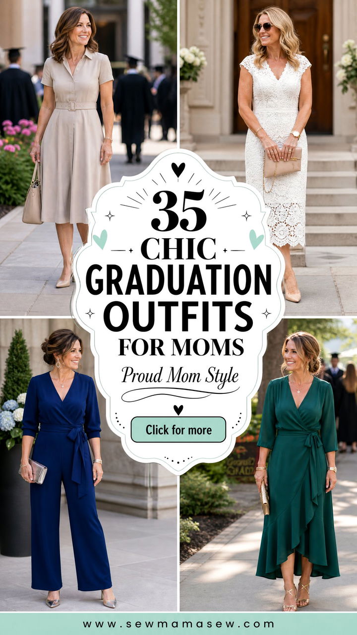 35 Chic Graduation Outfits for Moms to Wear Proudly - 35 Chic Graduation Outfits for Moms to Wear Proudly