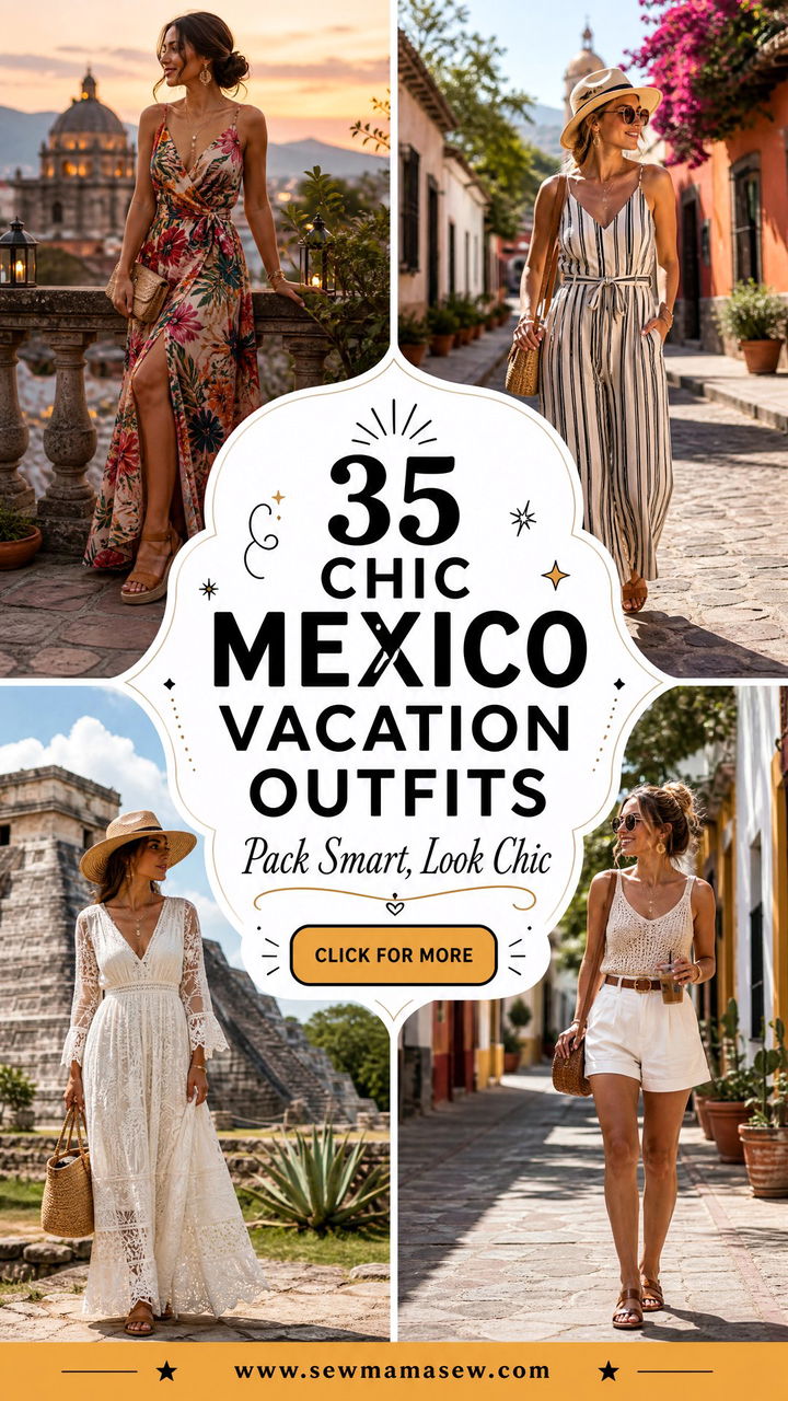 35 Chic Mexico Vacation Outfits for Your Next Trip - 35 Chic Mexico Vacation Outfits for Your Next Trip