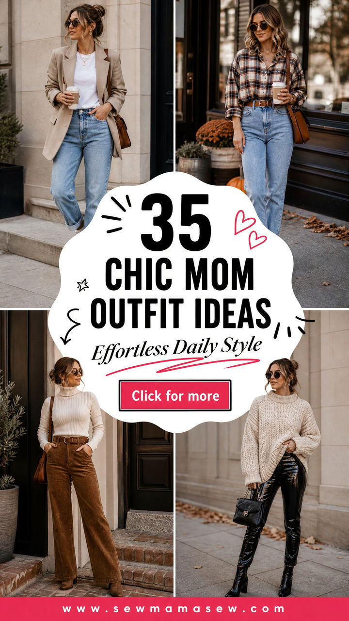 35 Chic Mom Outfit Ideas for Effortless Daily Style - 35 Chic Mom Outfit Ideas for Effortless Daily Style
