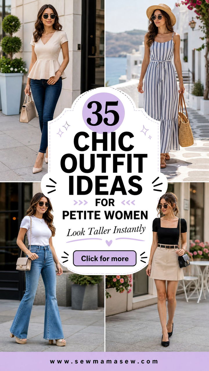 35 Chic Outfit Ideas for Petite Women to Look Taller - 35 Chic Outfit Ideas for Petite Women to Look Taller