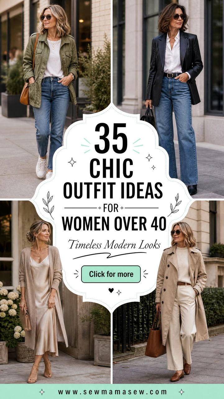 35 Chic Outfit Ideas for Women Over 40 to Try Today - 35 Chic Outfit Ideas for Women Over 40 to Try Today