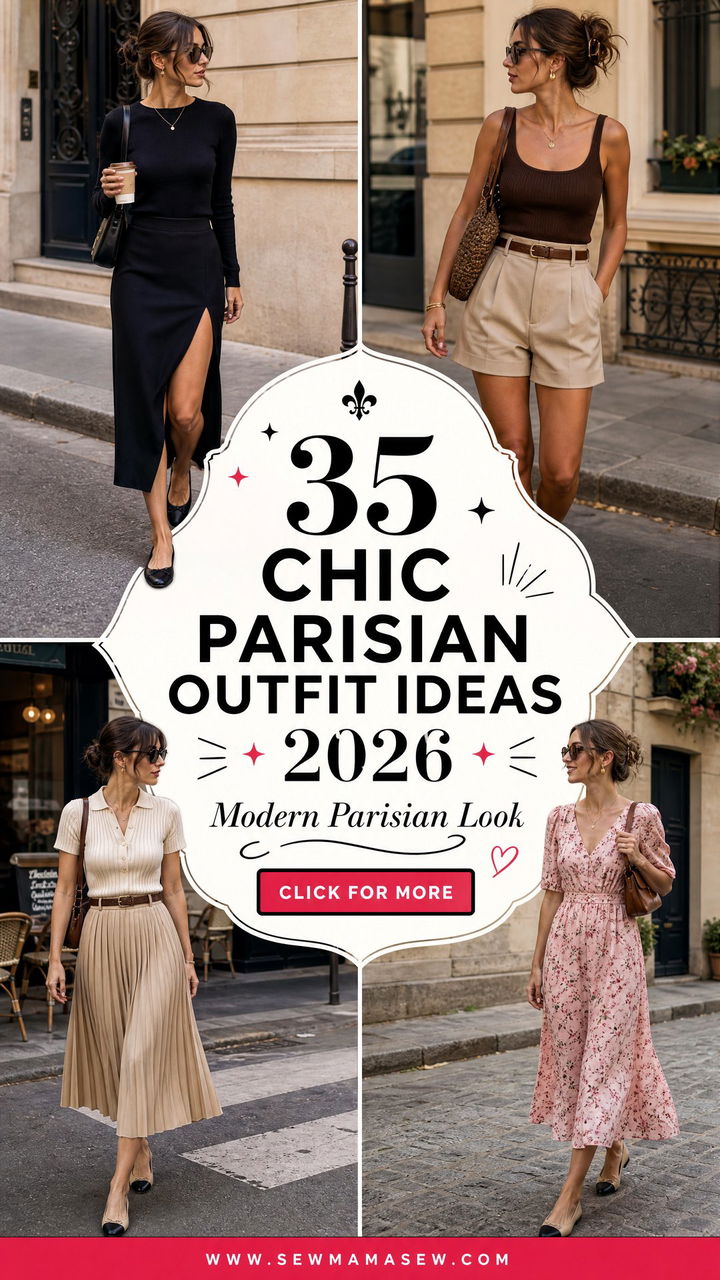 35 Chic Parisian Outfit Ideas 2026 to Try Now - 35 Chic Parisian Outfit Ideas 2026 to Try Now