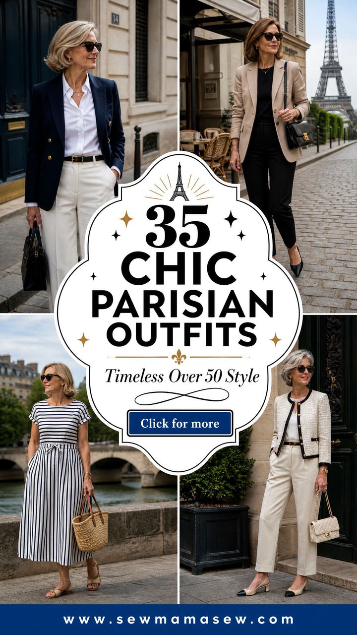 35 Chic Parisian Outfits for Women Over 50 to Try Now - 35 Chic Parisian Outfits for Women Over 50 to Try Now