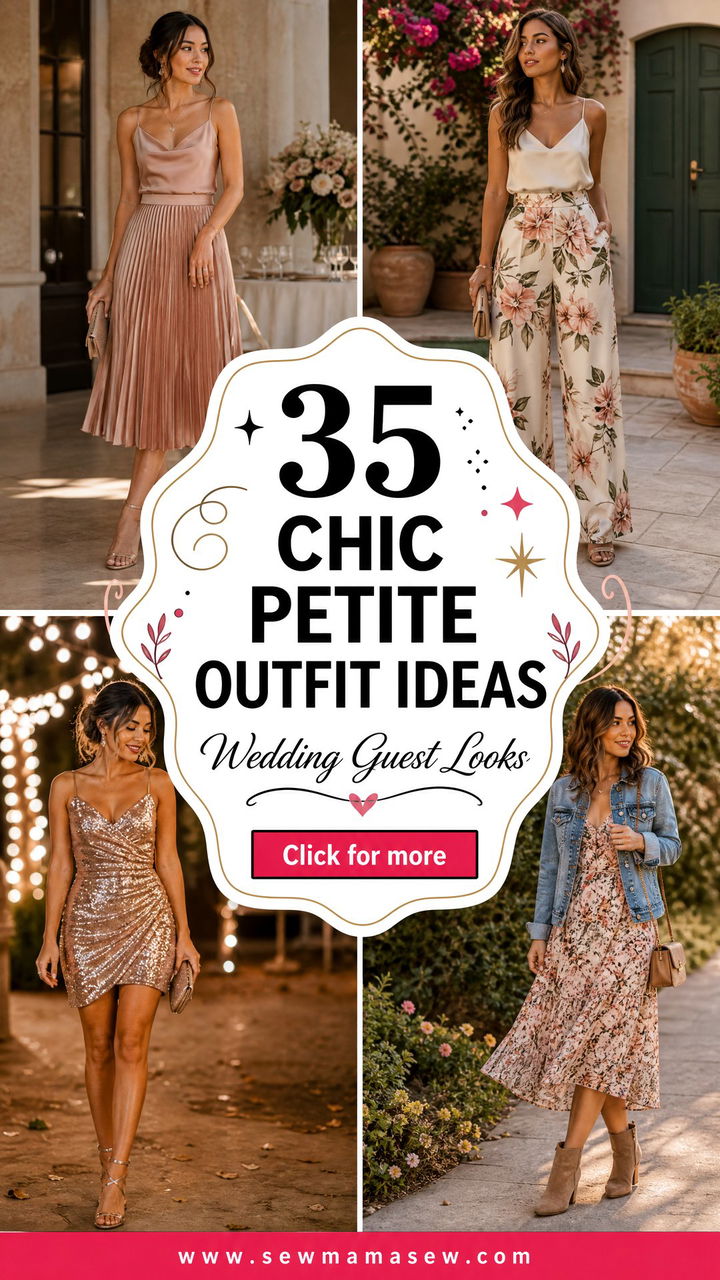 35 Chic Petite Outfit Ideas for Wedding Guest Looks - 35 Chic Petite Outfit Ideas for Wedding Guest Looks
