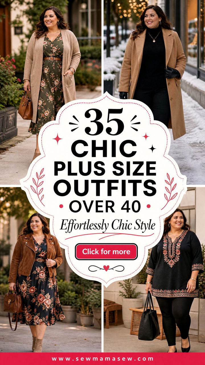35 Chic Plus Size Outfits for Women Over 40 to Try - 35 Chic Plus Size Outfits for Women Over 40 to Try