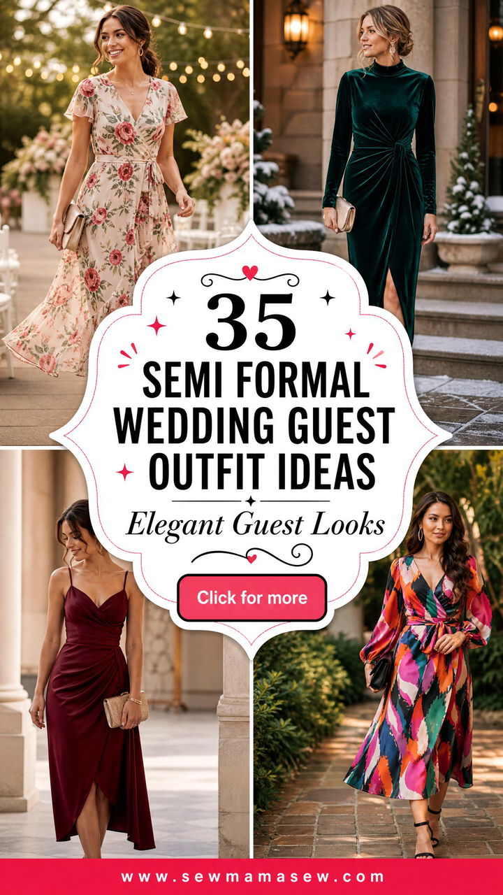 35 Chic Semi Formal Wedding Guest Outfit Ideas - 35 Chic Semi Formal Wedding Guest Outfit Ideas