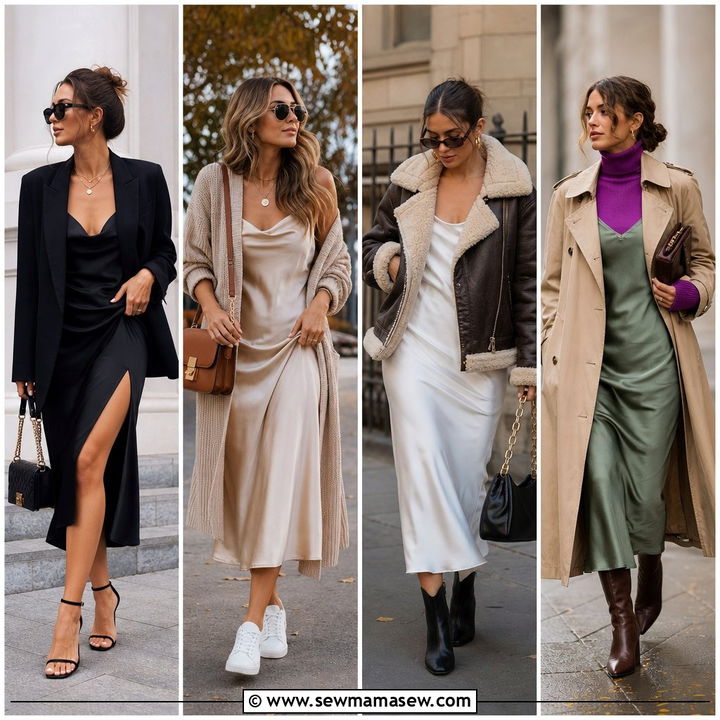 35 Chic Slip Dress Outfit Ideas for Women