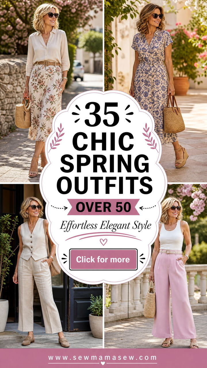 35 Chic Spring Outfits for Women Over 50 to Try - 35 Chic Spring Outfits for Women Over 50 to Try